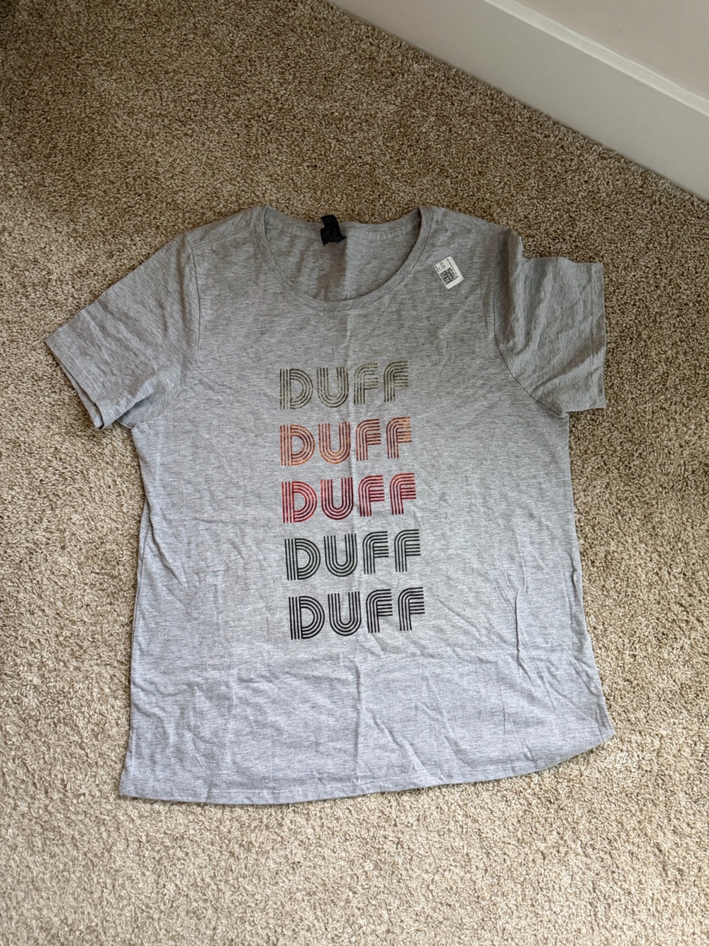 Hilary Duff concert shirt Soft Style Grey Short Sleeve Tee with DUFF gender neut
